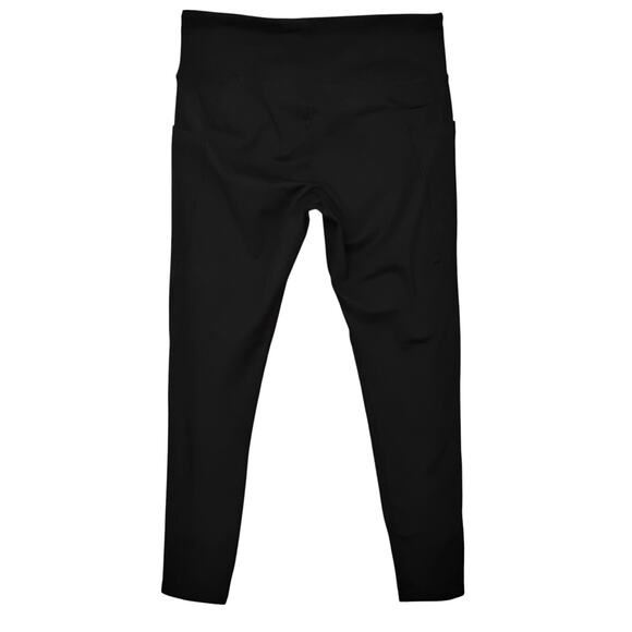Jockey Leggings Size Medium Black High Rise Cropped Pocket on Both Legs - Picture 4 of 5